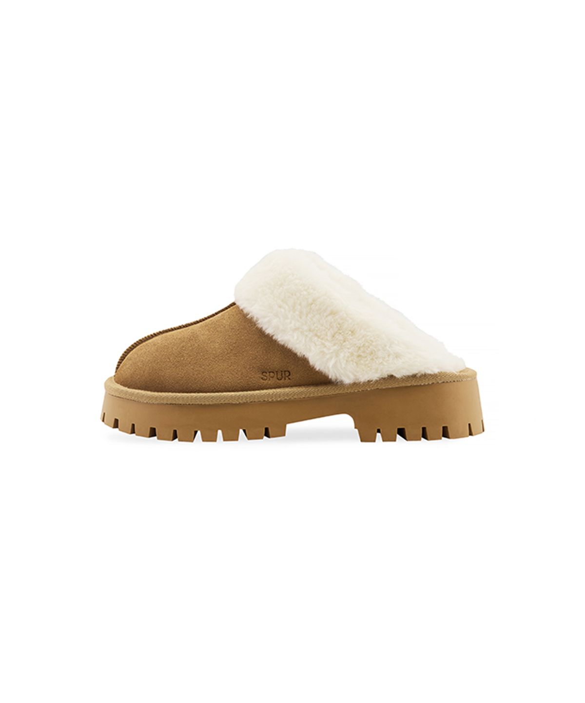 스퍼(SPUR) Lambs Wool 천연소가죽 양털 슬리퍼 5cm -SA9063 (3color)