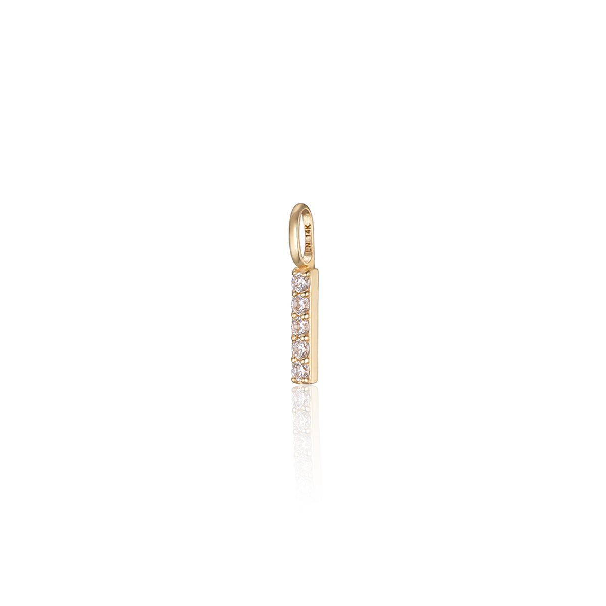 룬느(LUNNE) 14k 다이아몬드 스틱바 펜던트 (14k골드) LCP01