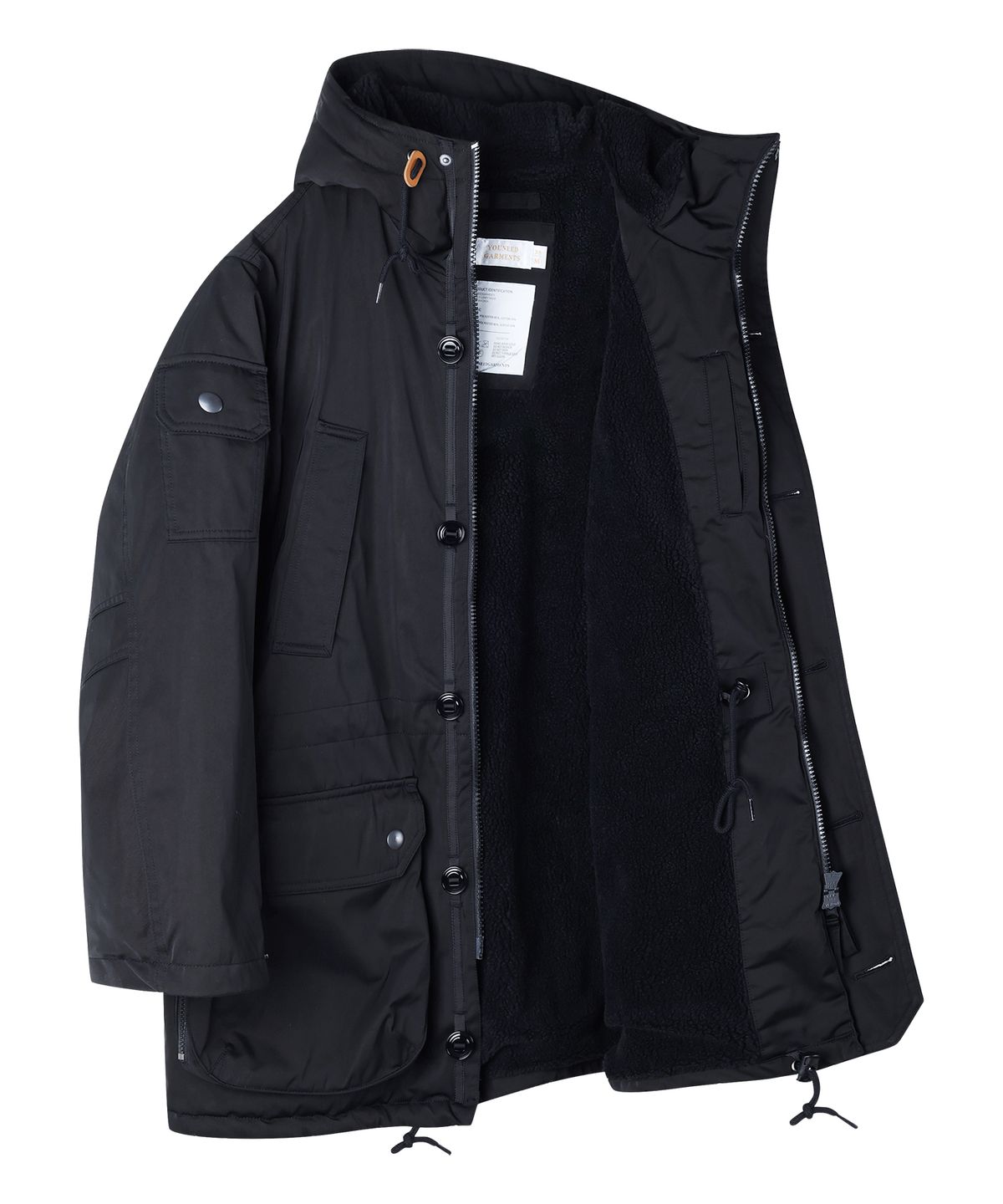 유니드가먼츠(YOUNEEDGARMENTS) PC 후디드 마운틴 파카 (블랙)