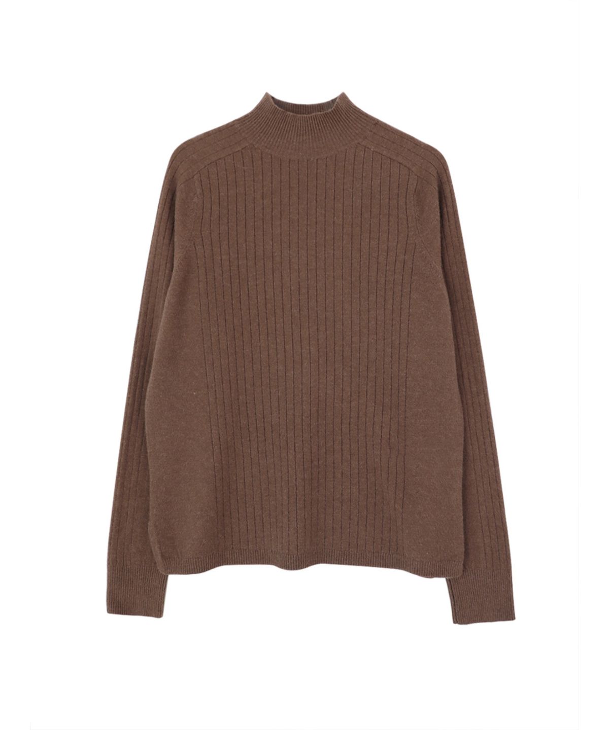 바스카라(VASCARA) Ribbed Half-neck Knitwear (8colors)