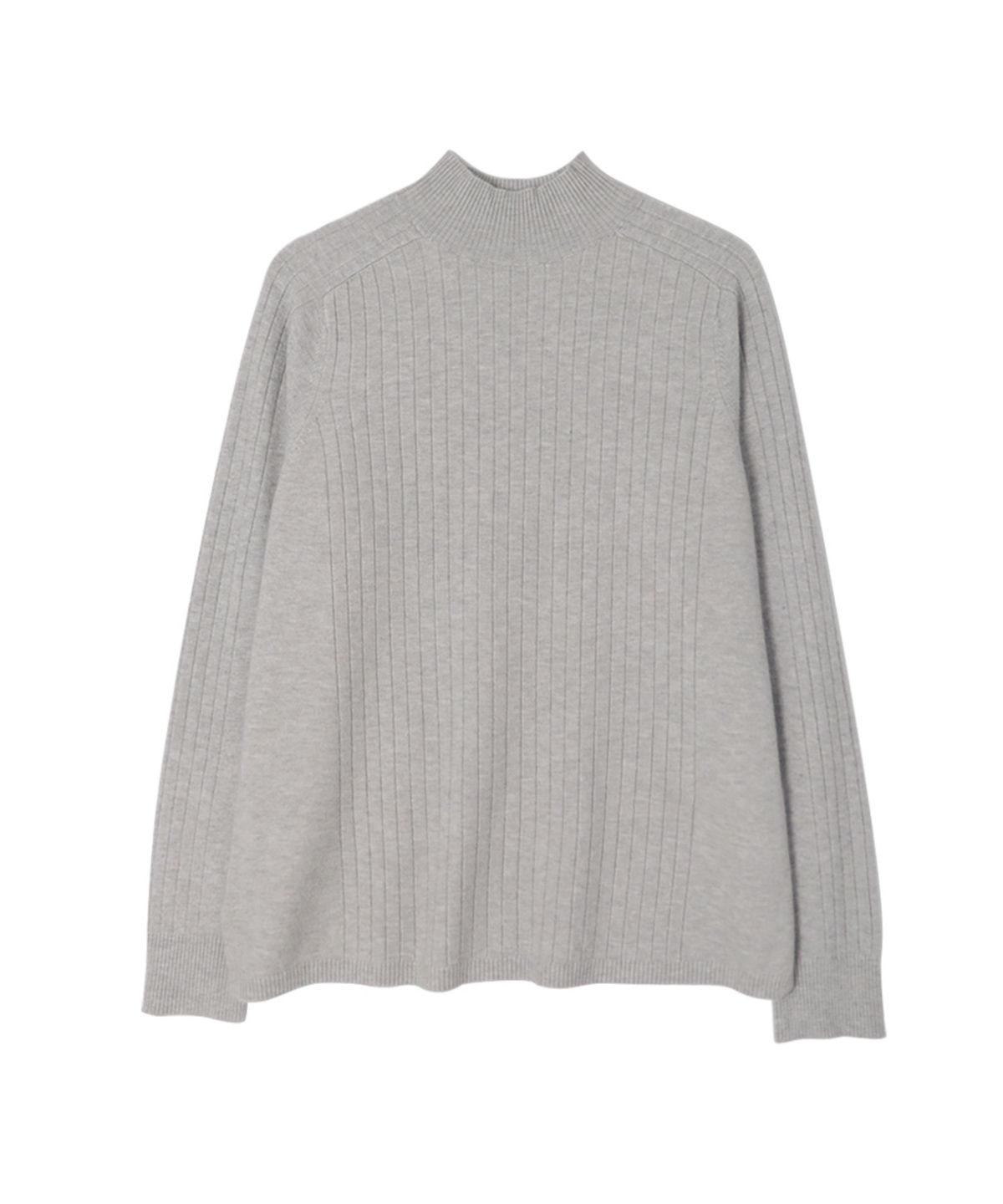 바스카라(VASCARA) Ribbed Half-neck Knitwear (8colors)