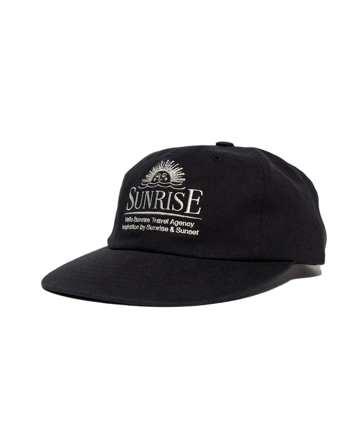 헬로 선라이즈(HELLO SUNRISE) Washed Horizon 6Panel Cap_Black