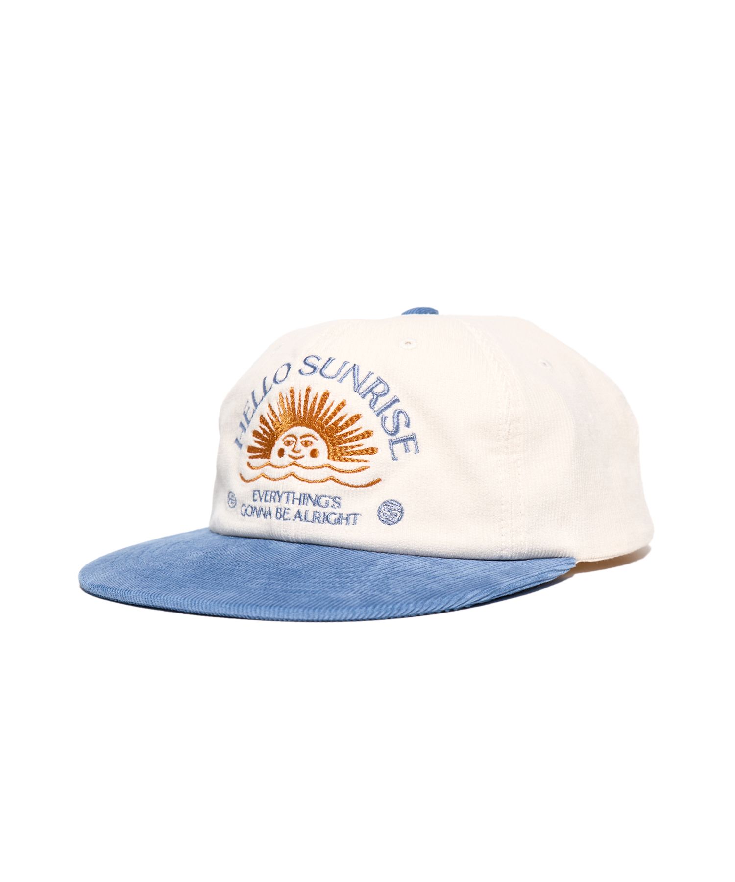 MUSINSA | HELLO SUNRISE Corduroy Arch Logo 6Panel Cap_Beige