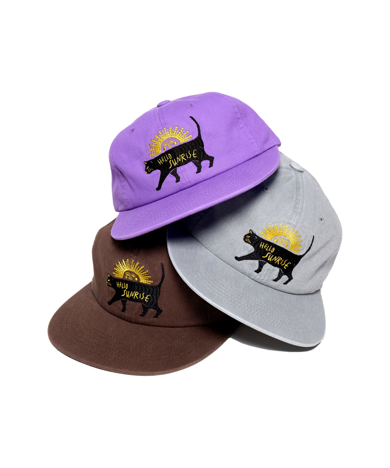 ★Hello Sunrise★ Washed Sunrise Time 6Panel Cap HS52CA620BN0-1.webp?400x500