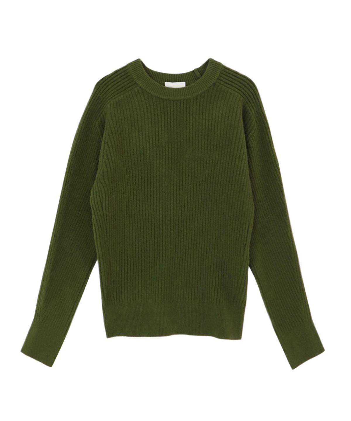 바스카라(VASCARA) Ribbed Round neck Knitwear (5colors)