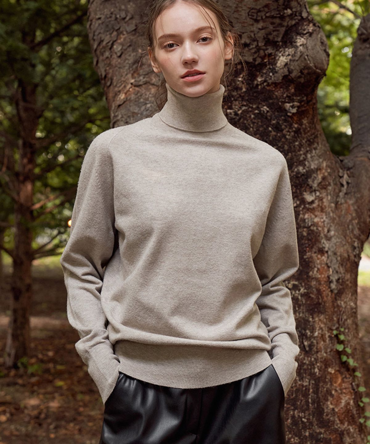 바스카라(VASCARA) Pine Turtleneck Knitwear (7colors)