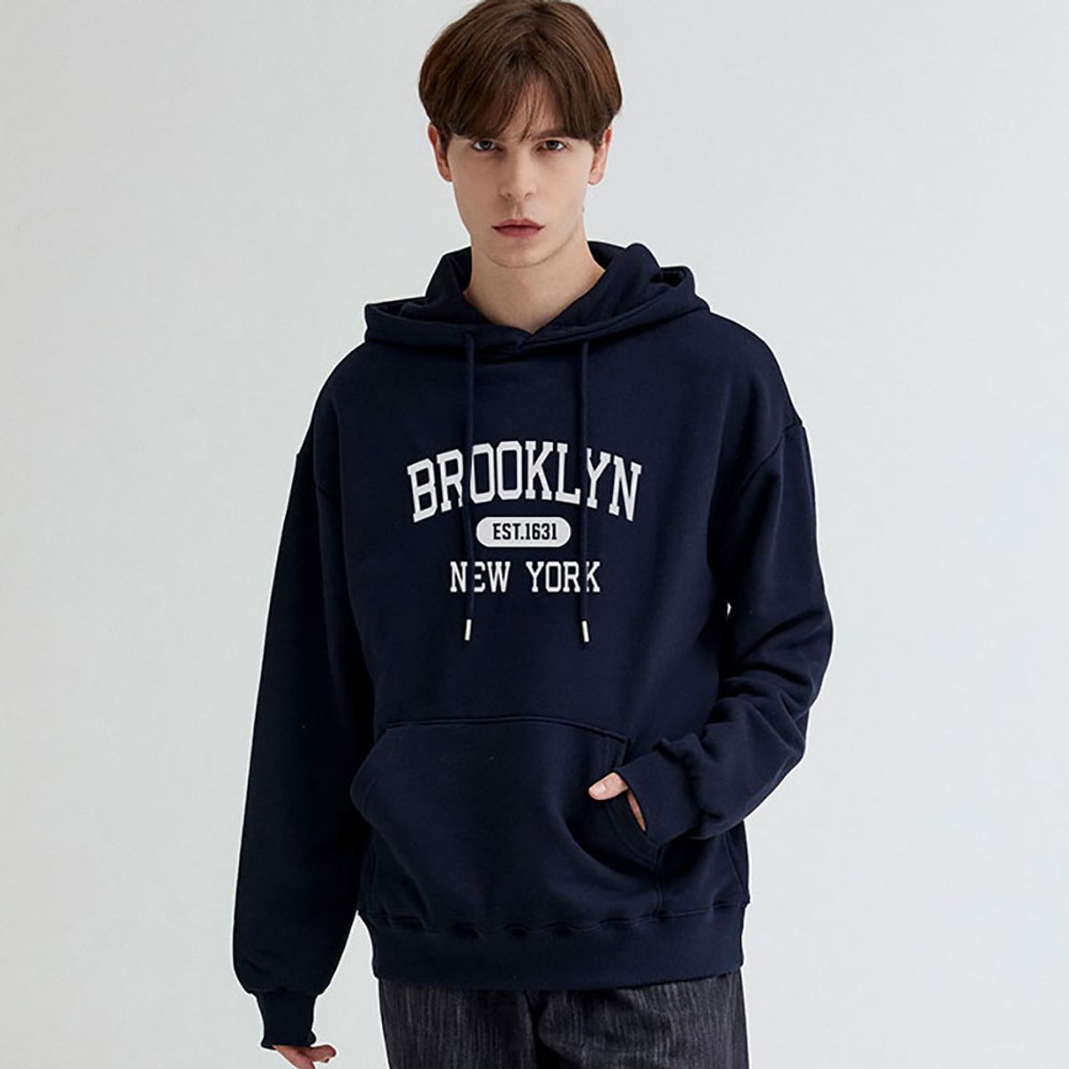 난데(NANDE) BROOKLYN 오버핏 후드티 4color