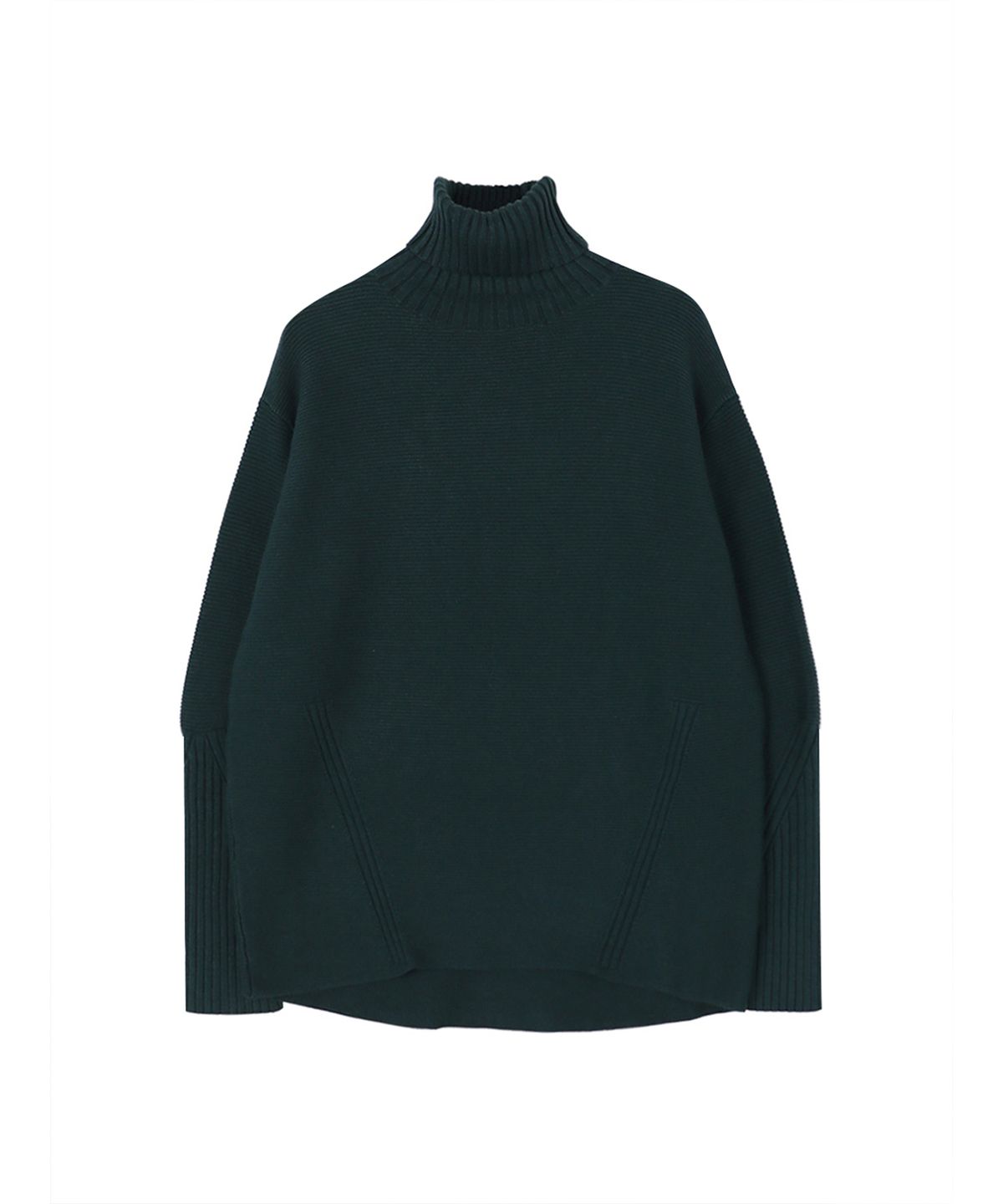 바스카라(VASCARA) Diagonal Patterned Turtleneck Knitwear (7colors)