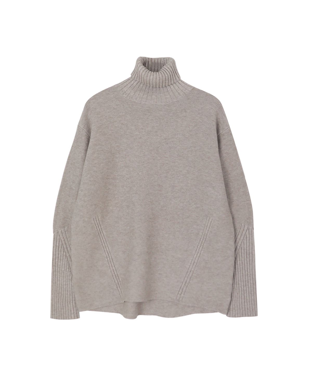 바스카라(VASCARA) Diagonal Patterned Turtleneck Knitwear (7colors)