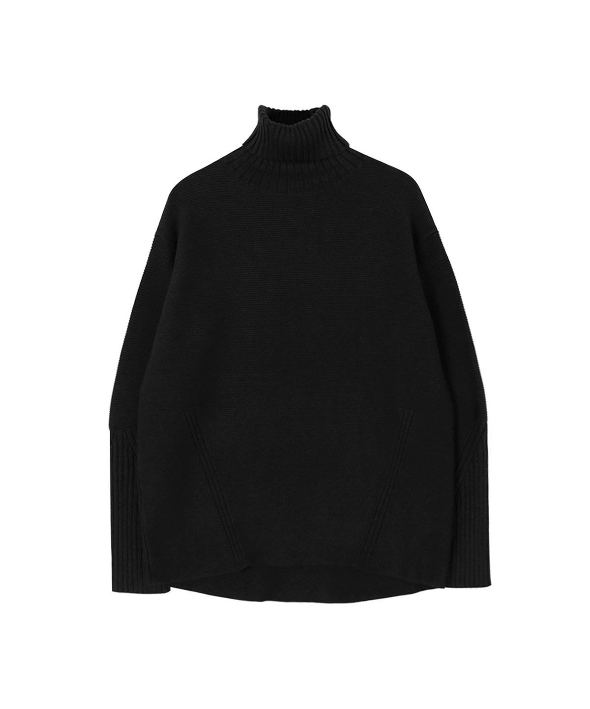 바스카라(VASCARA) Diagonal Patterned Turtleneck Knitwear (7colors)