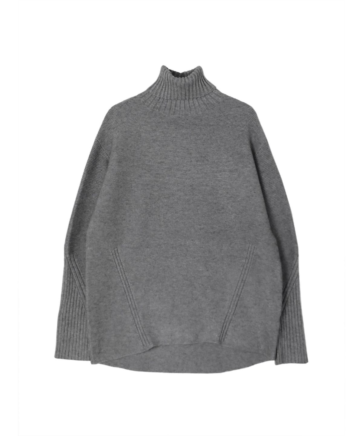 바스카라(VASCARA) Diagonal Patterned Turtleneck Knitwear (7colors)