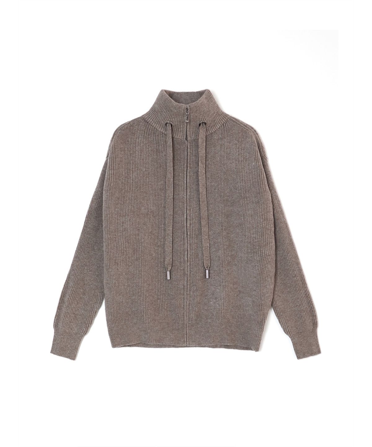 바스카라(VASCARA) Turtleneck Zip-Up Knit Cardigan (5colors)