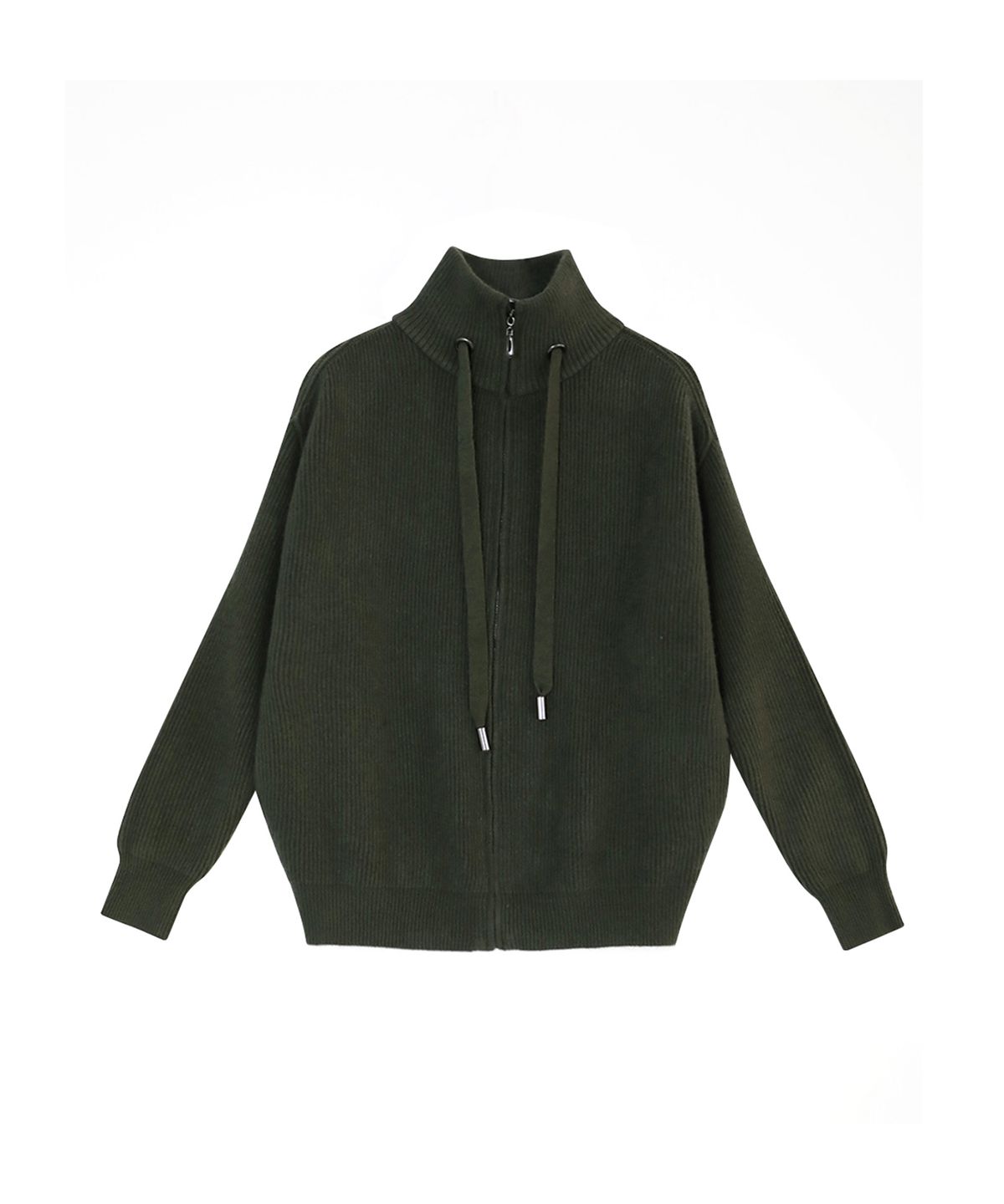 바스카라(VASCARA) Turtleneck Zip-Up Knit Cardigan (5colors)