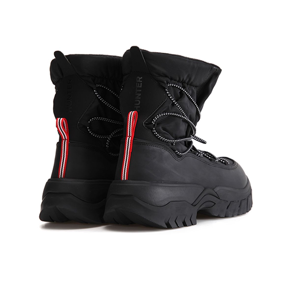 헌터(HUNTER) [MEN] 원더러 레이스업 아웃도어 부츠 - 블랙 MFS9300NYLBLK