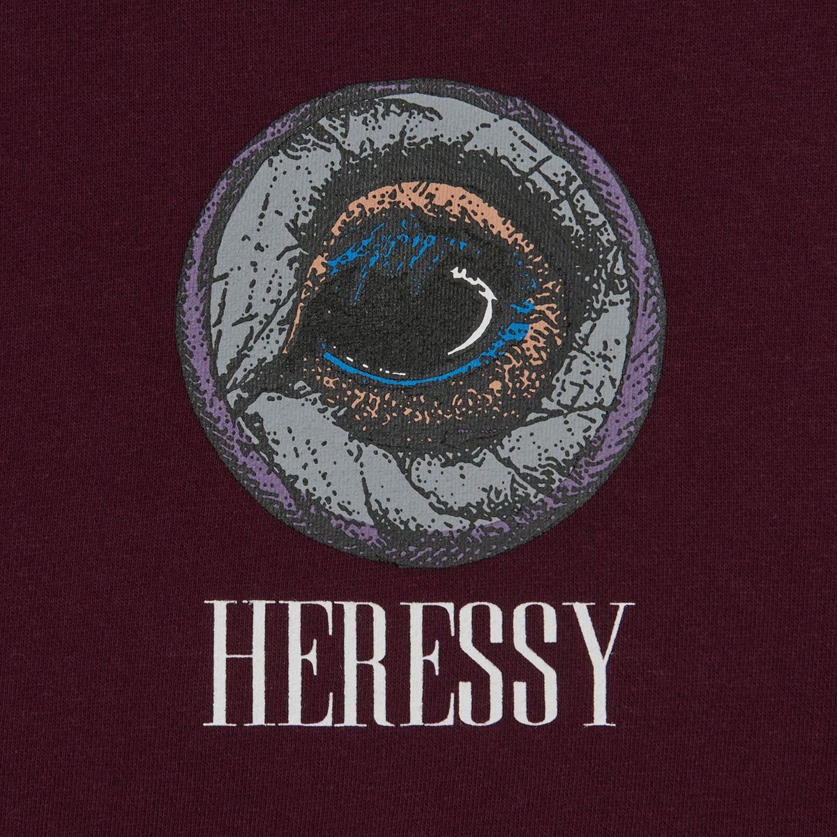 헤레시(HERESSY) EYES HOODIE BURGUNDY