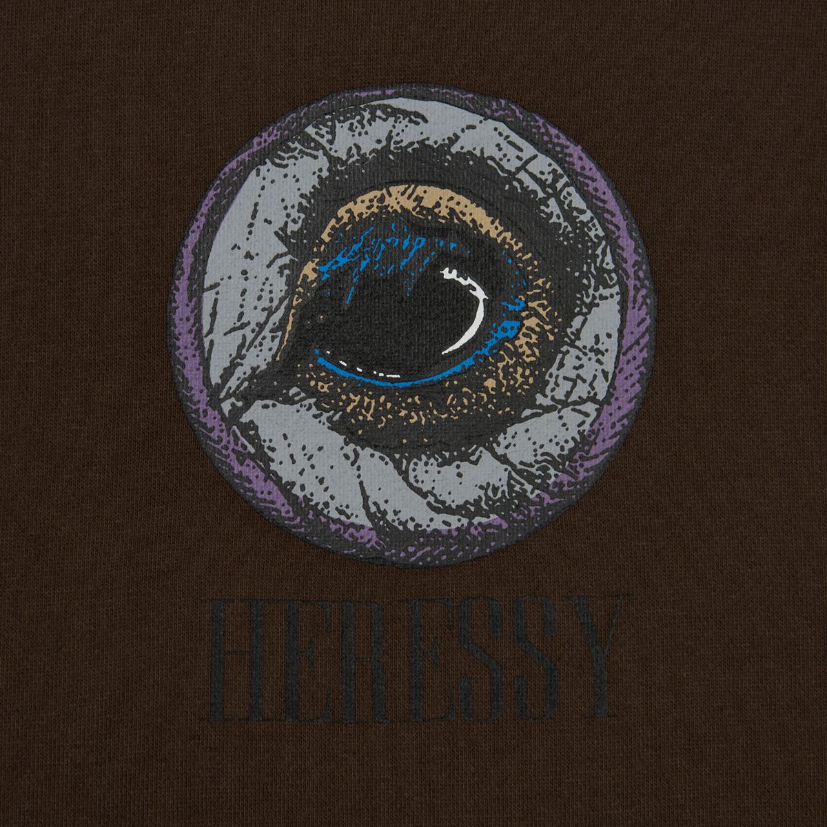 헤레시(HERESSY) EYES HOODIE BROWN