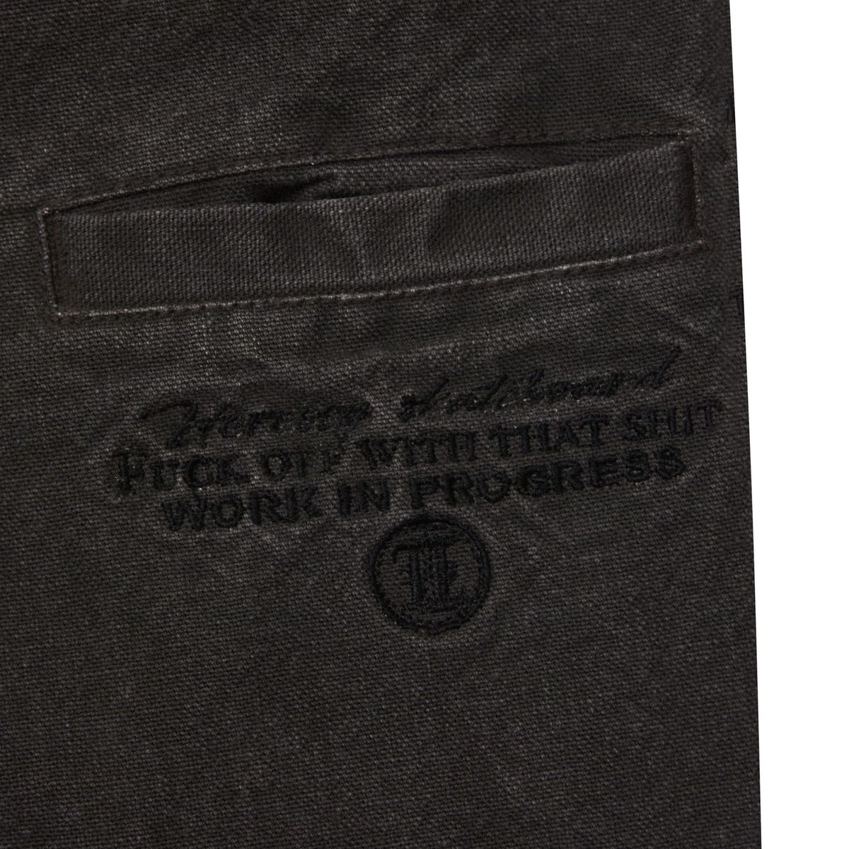 헤레시(HERESSY) F*CK OFF THAT SHIT WORK PANTS DARKBROWN