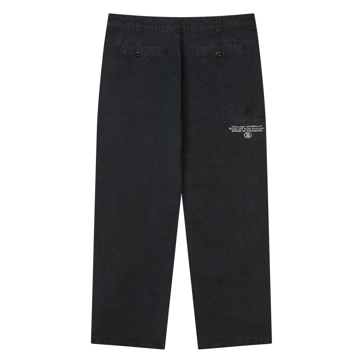 헤레시(HERESSY) F*CK OFF THAT SHIT WORK PANTS BLACK