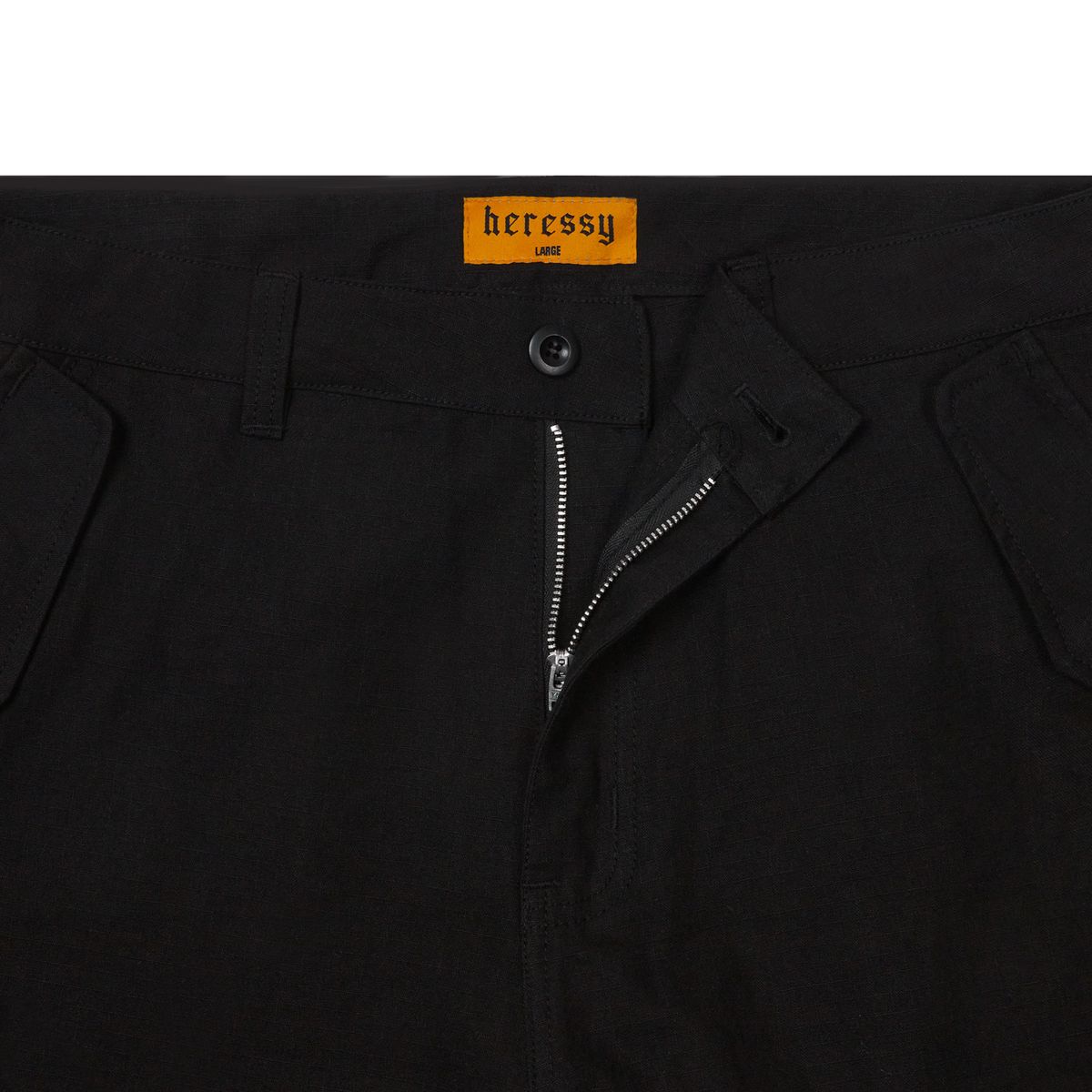 헤레시(HERESSY) HERESSY CARGO PARACHUTE PANTS BLACK
