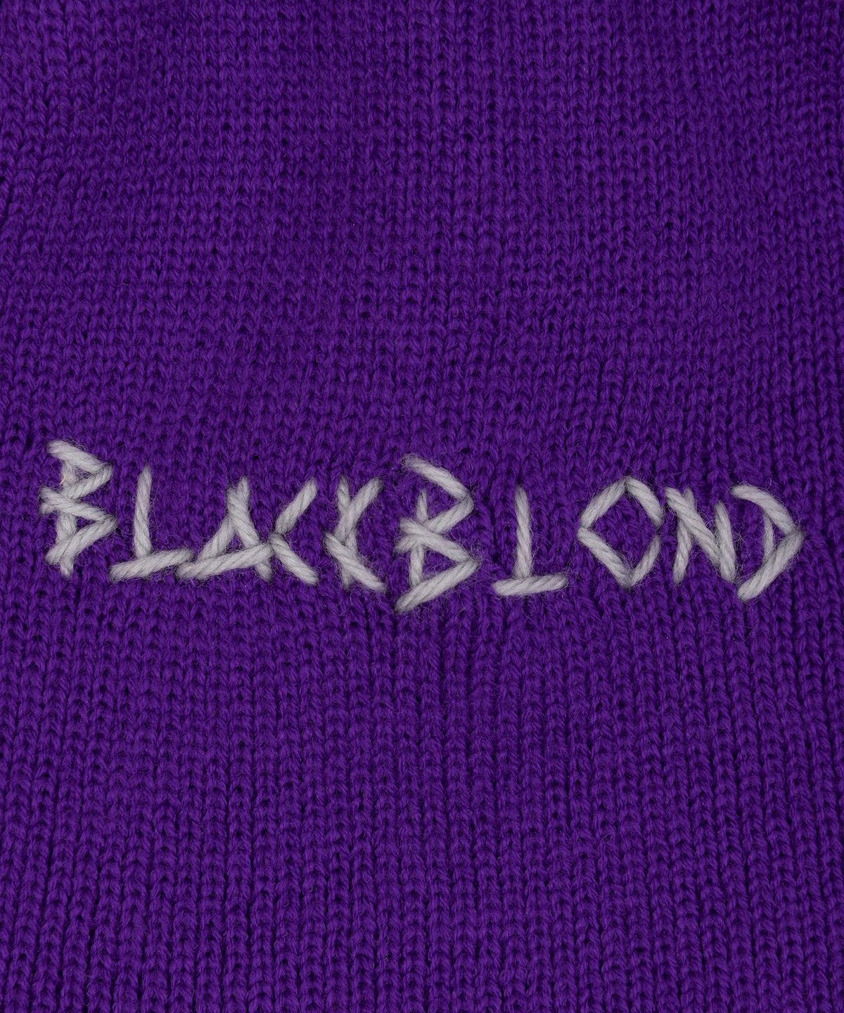 블랙블론드(BLACKBLOND) 비비디 엠브로쓰 로고 피어싱 비니 (퍼플)