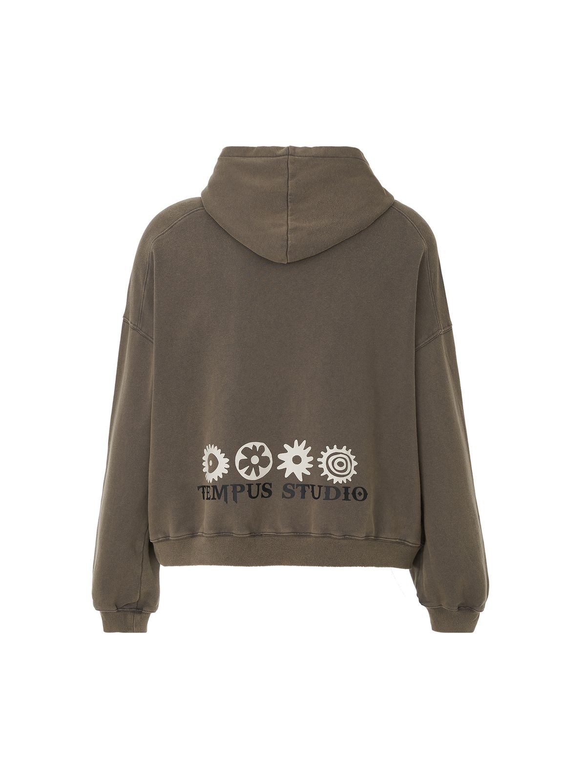 템푸스스튜디오(TEMPUS STUDIO) VINTAGE WASHING RELAXED B.A.B HOODIE [Vintage washing Beige]