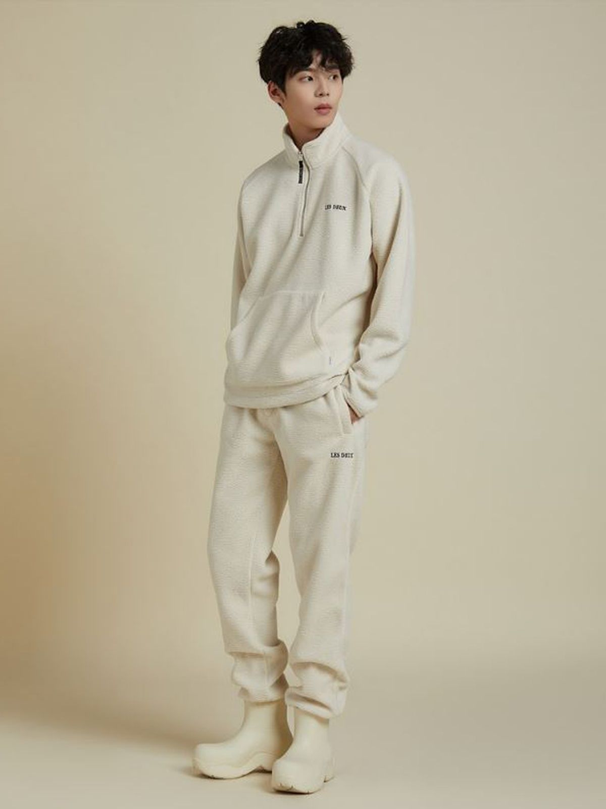 플라즈(PLADS7) DUNCAN PILE HALF-ZIP SWEATSHIRT_M228CTS721M