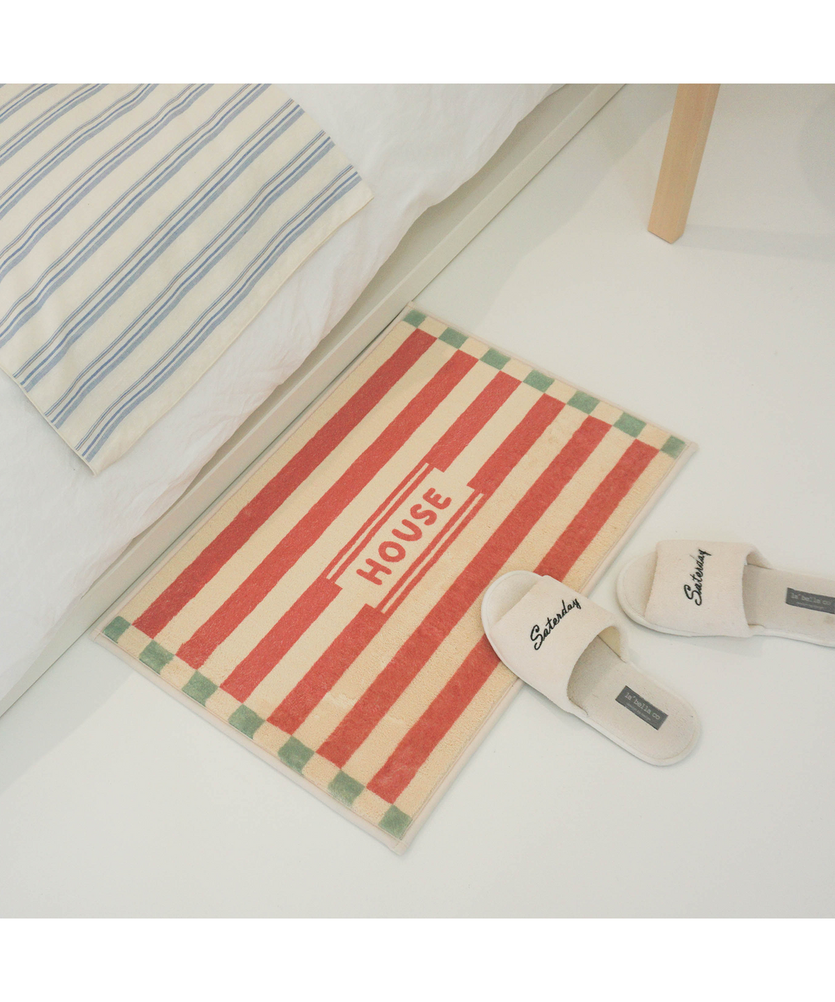 리코하우스(LICO HOUSE) 줄무늬 하우스 발매트 3color