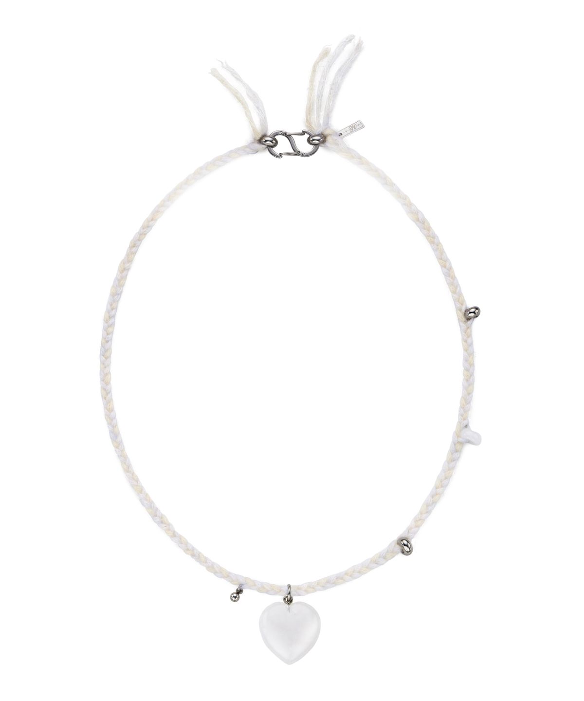 엔프프(NFF) icy heart necklace-white