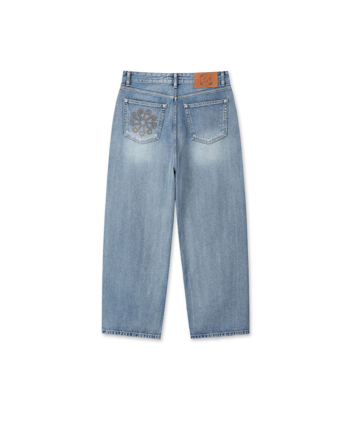9999아카이브(9999ARCHIVE) Linking Wide Denim Pants