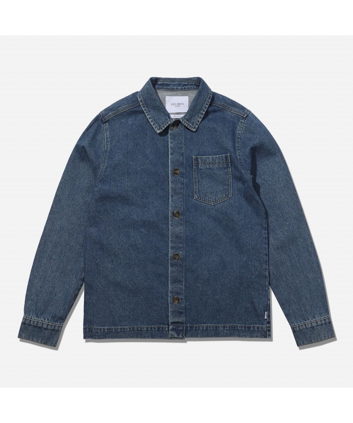 플라즈(PLADS7) LAYTON DENIM HYBRID SHIRT_M226CSH703M
