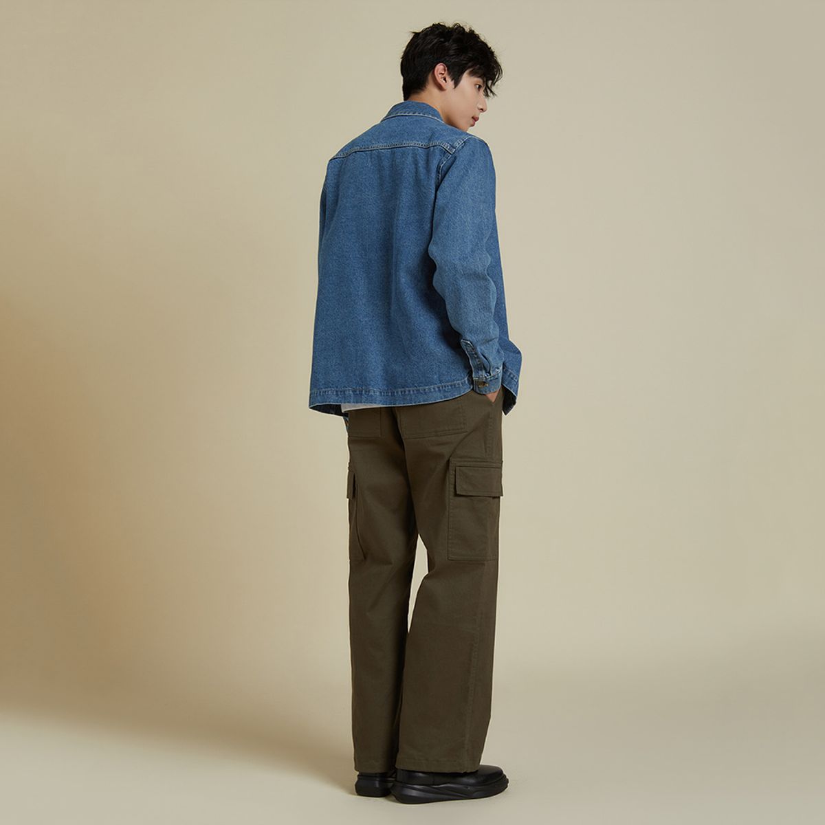 플라즈(PLADS7) LAYTON DENIM HYBRID SHIRT_M226CSH703M