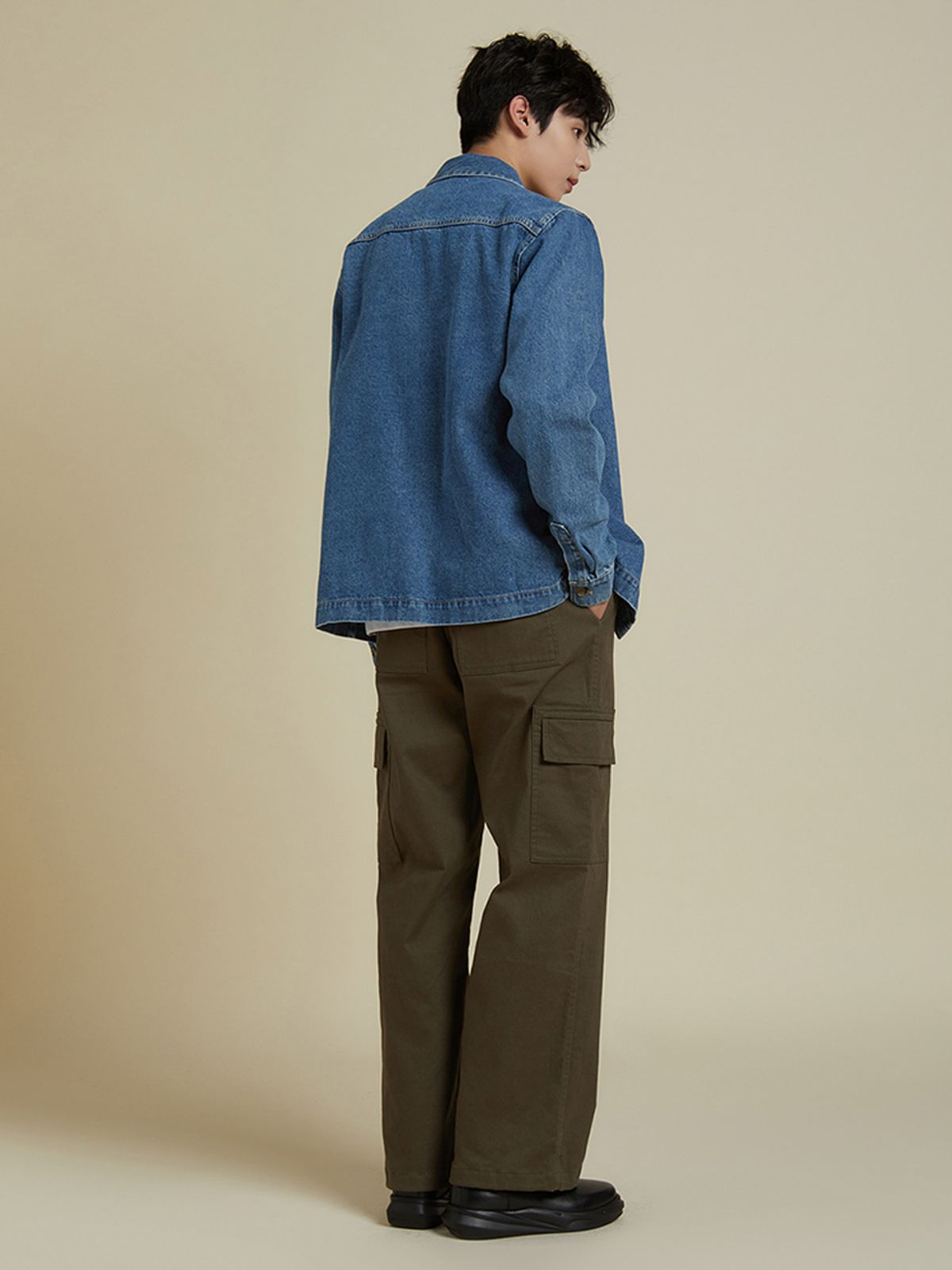플라즈(PLADS7) LAYTON DENIM HYBRID SHIRT_M226CSH703M