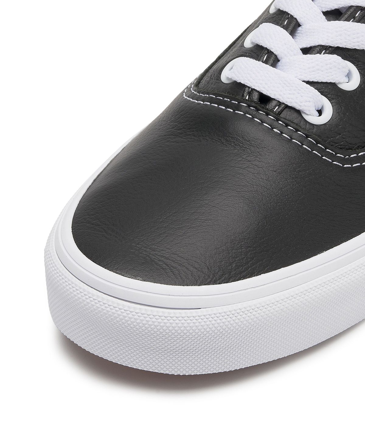 반스(VANS) 어센틱 - (레더) 블랙:트루 화이트 / VN000CRTBPA1