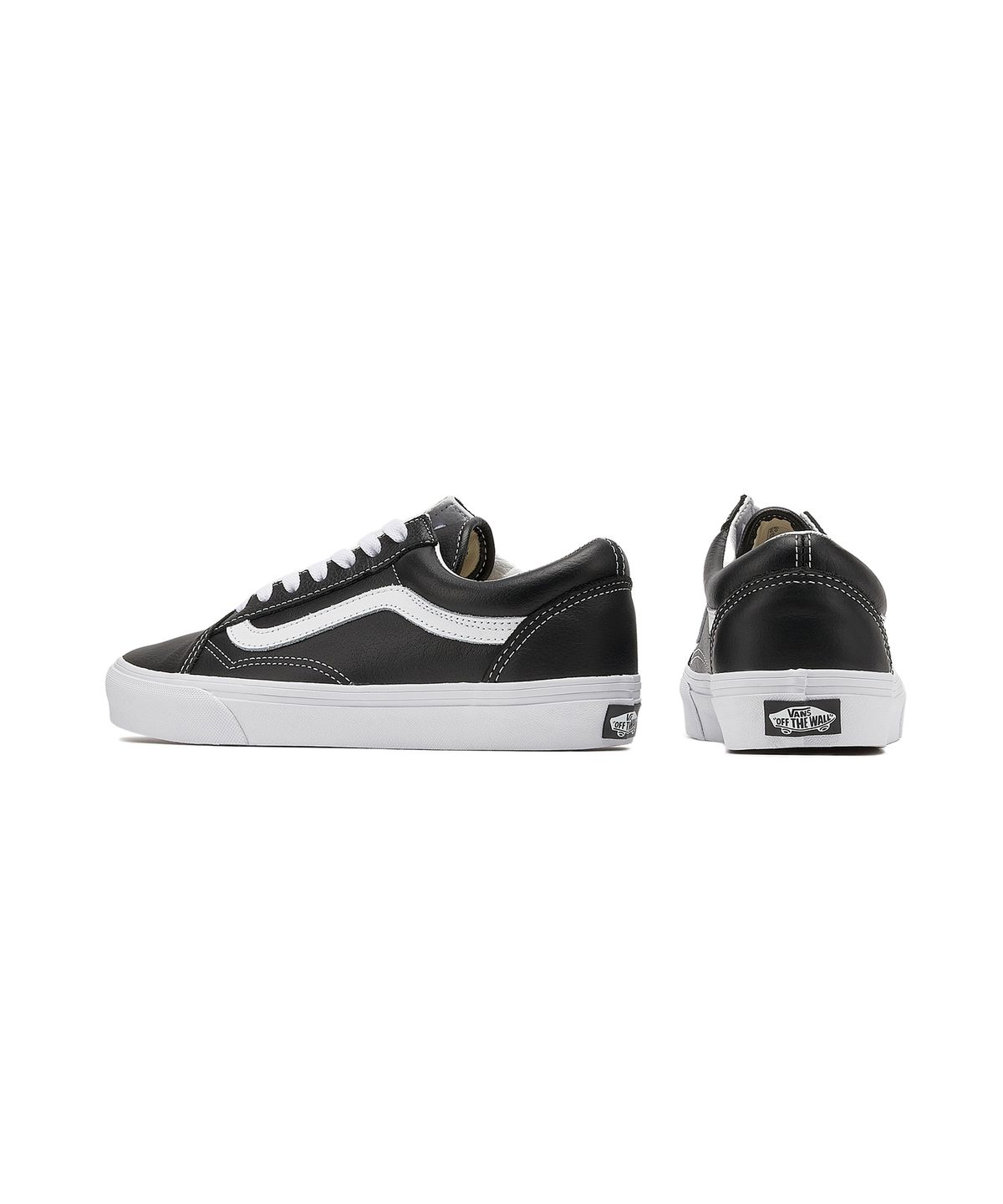반스(VANS) 올드스쿨 - (레더) 블랙:트루 화이트 / VN000CP5BPB1