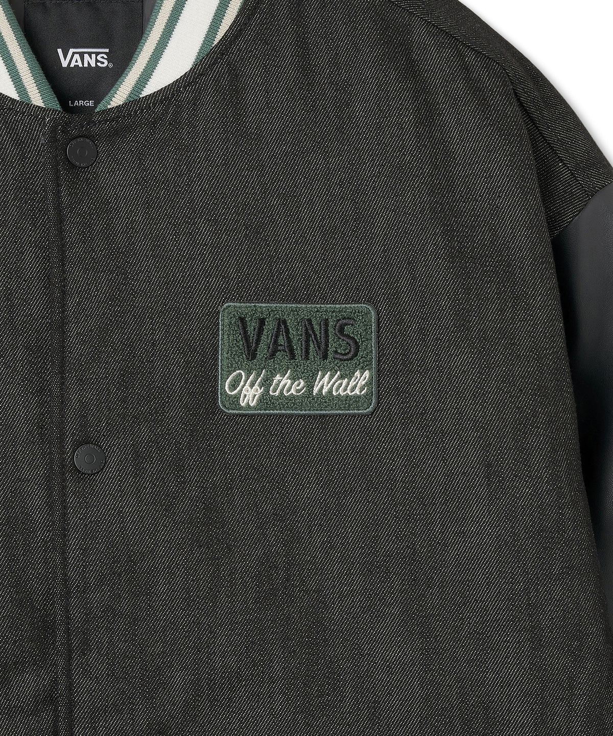 반스(VANS) 데님 로고 베이스볼 - 블랙 데님 / VN000KC0Q471
