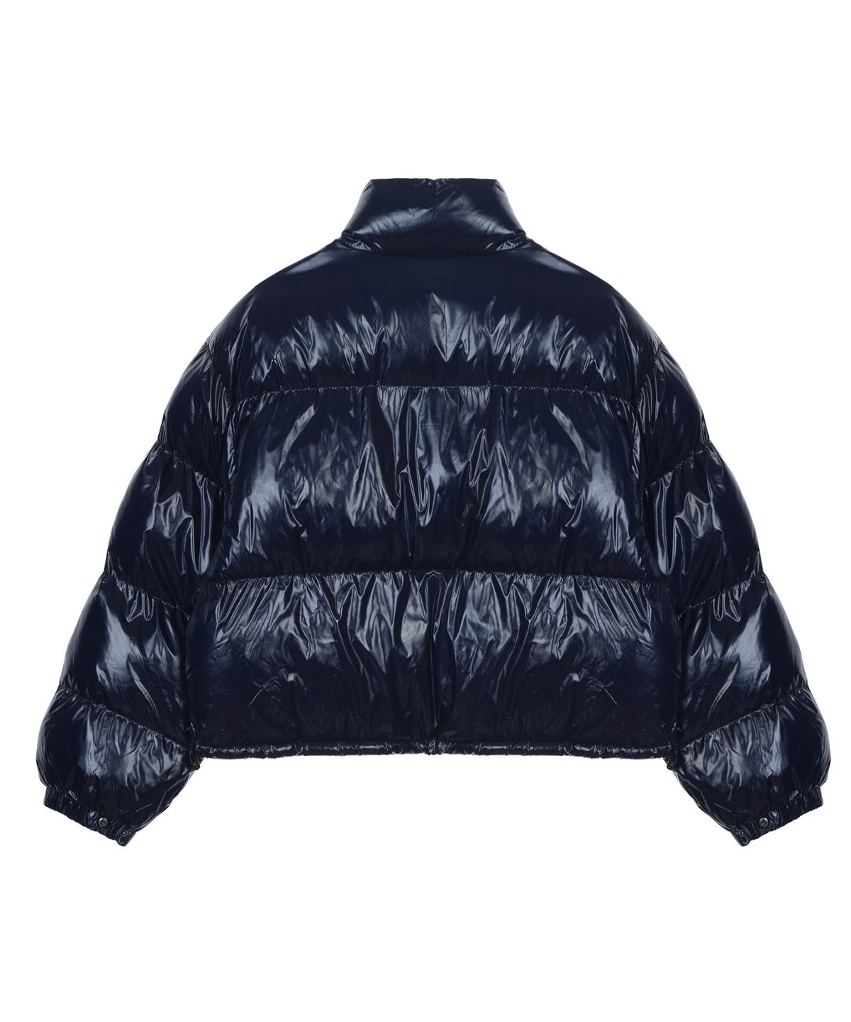 닉앤니콜(NICK&NICOLE) SHINE CROP PUFFER PADDING_NAVY