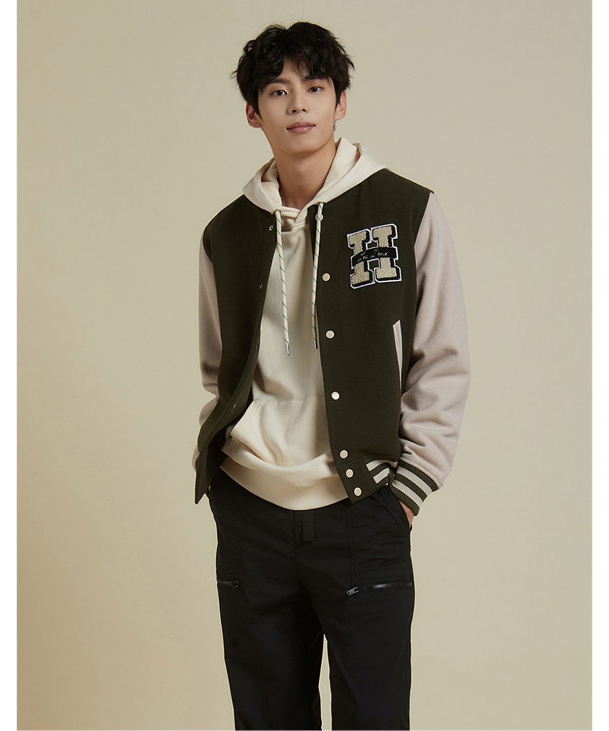 플라즈(PLADS7) VARSITY WOOL JACKET_M228CJP733M