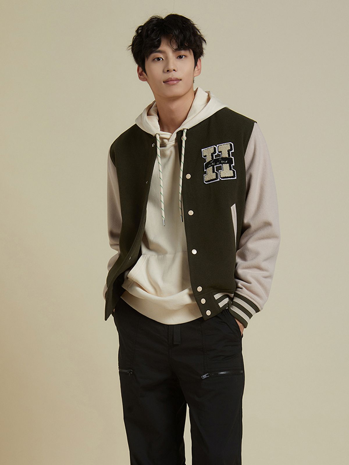 플라즈(PLADS7) VARSITY WOOL JACKET_M228CJP733M