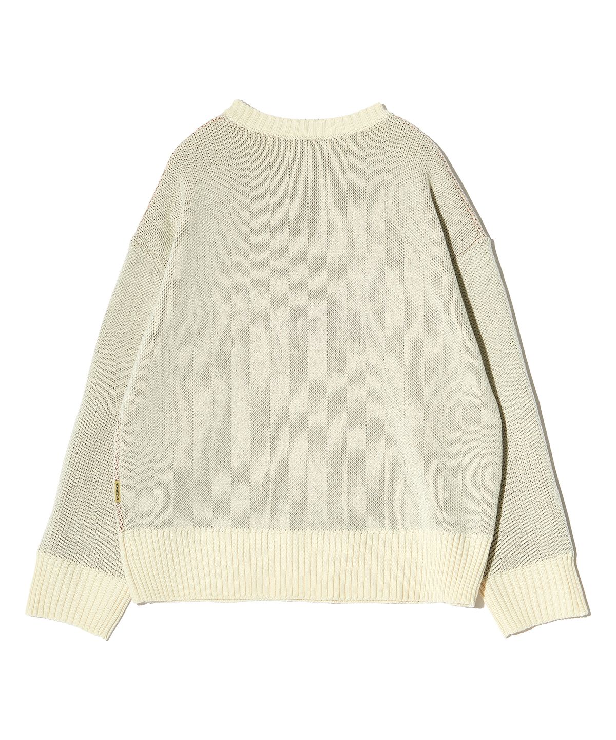 피스메이커(PIECE MAKER) DONKEY JACQUARD KNIT PULLOVER (IVORY)