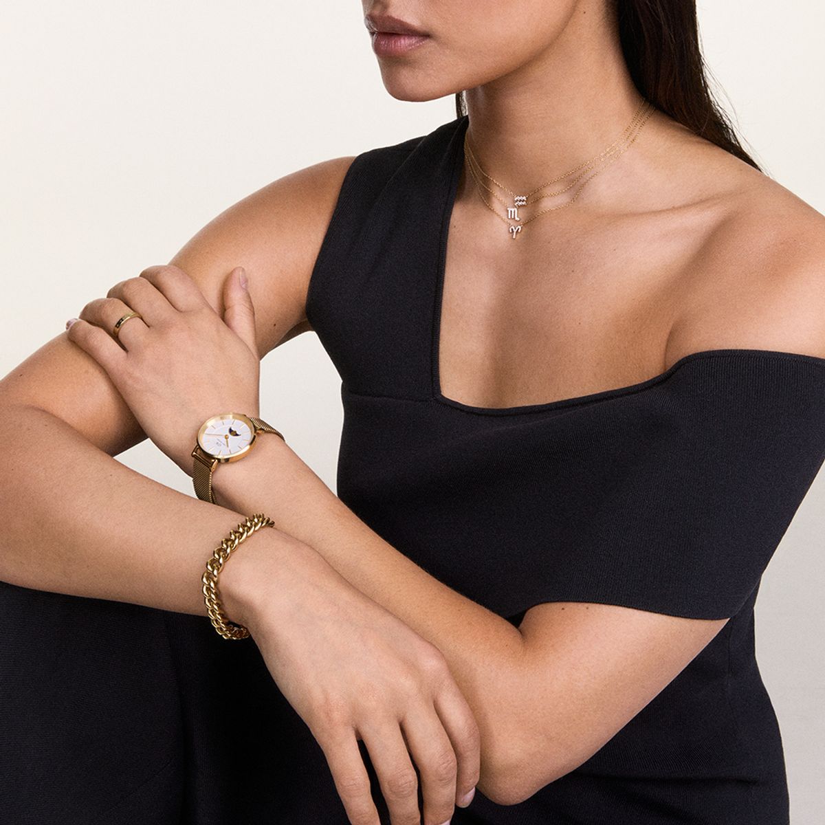 다니엘 웰링턴(DANIEL WELLINGTON) CHUNKY CHAIN BRACELET 두꺼운 쿠바체인 패션팔찌