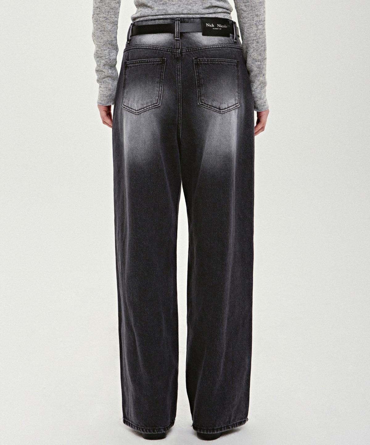 닉앤니콜(NICK&NICOLE) TWO TONE WASHING QUALITY DENIM PANTS_GRAY
