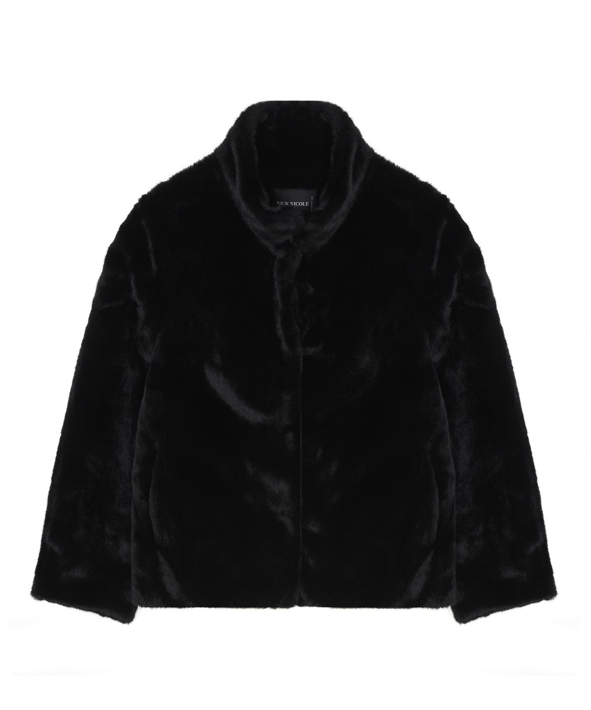닉앤니콜(NICK&NICOLE) HIGH NECK SOFT FUR JACKET_2 COLOR
