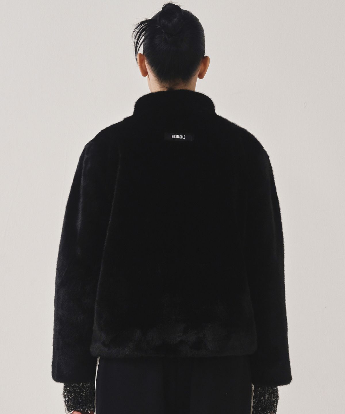 닉앤니콜(NICK&NICOLE) HIGH NECK SOFT FUR JACKET_2 COLOR