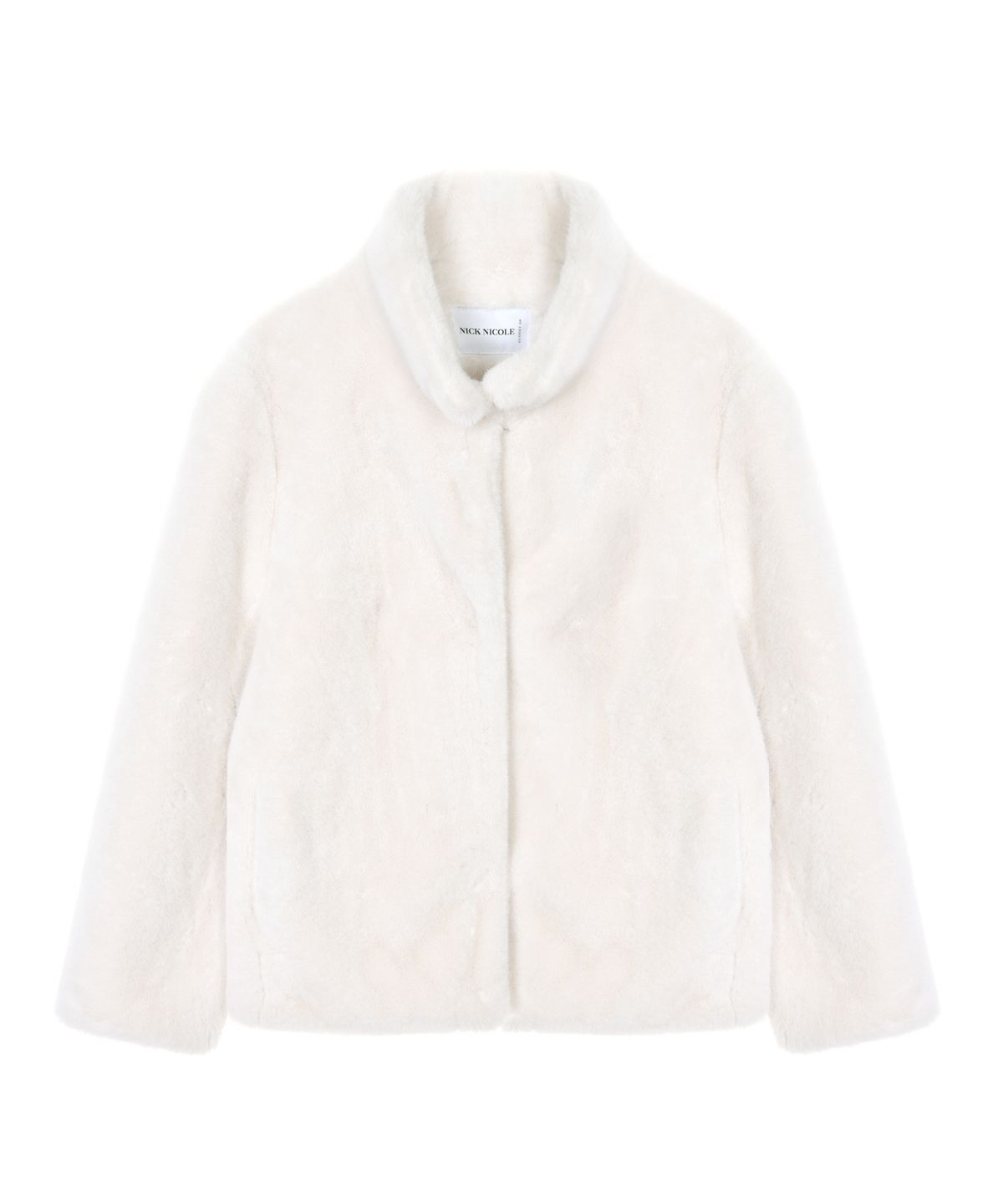 닉앤니콜(NICK&NICOLE) HIGH NECK SOFT FUR JACKET_IVORY