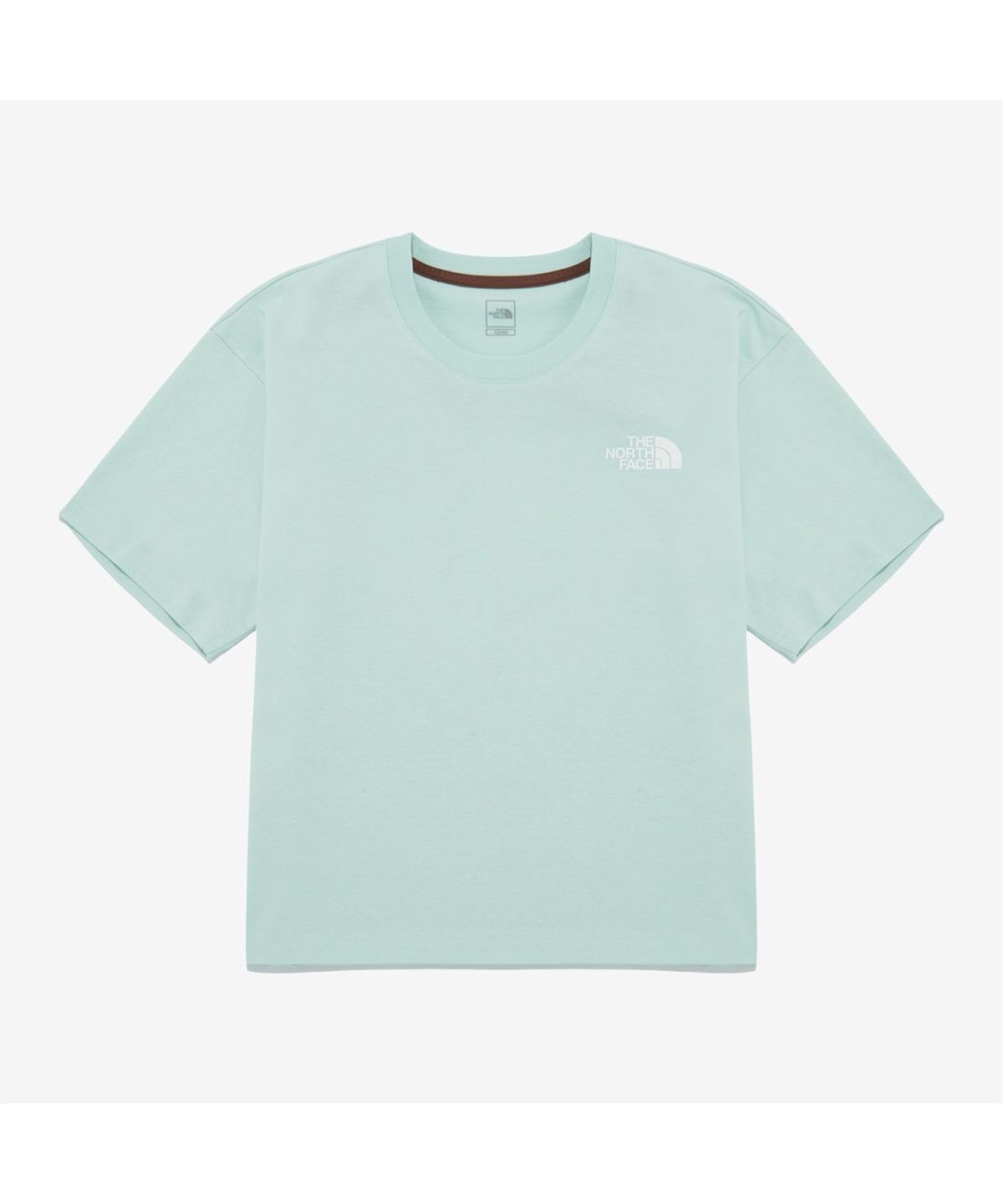 노스페이스(THE NORTH FACE) NT7UR42B 여성 TNF 한글 반팔 라운드티_MINT