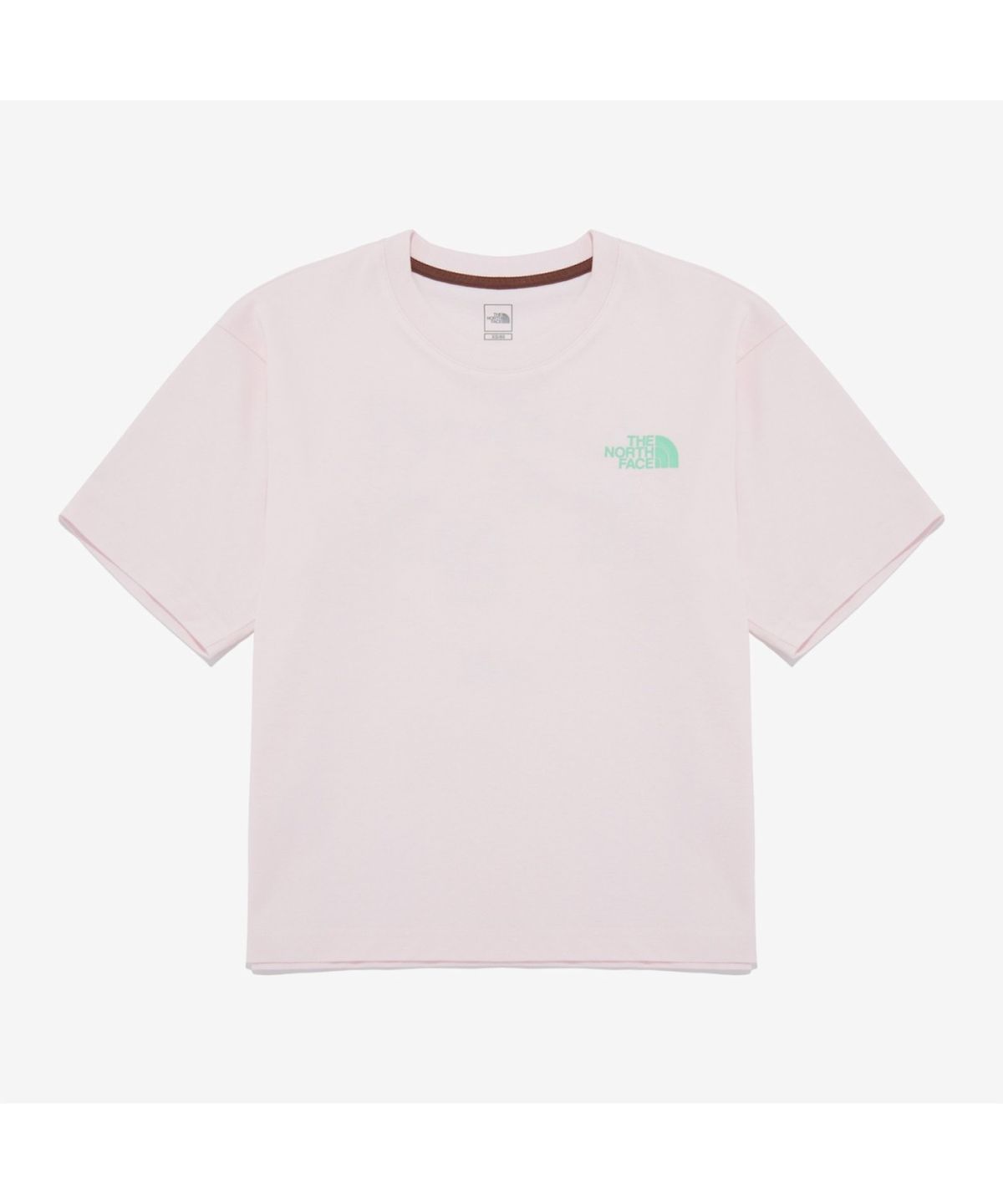 노스페이스(THE NORTH FACE) NT7UR42D 여성 TNF 한글 반팔 라운드티_LIGHT PINK