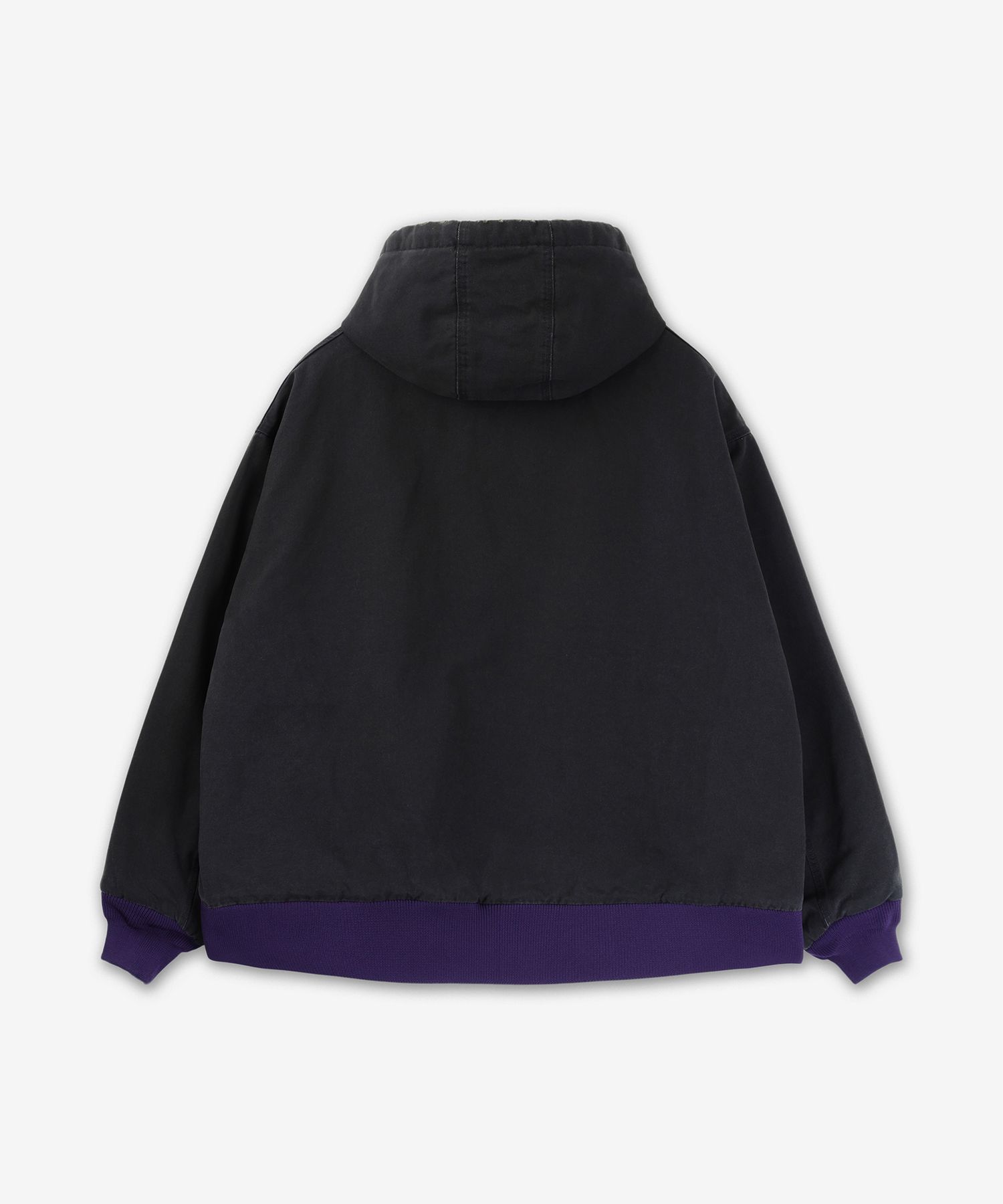 MUSINSA | NEEDLES Work Zip-Up Hoodie - Black / PU193BLACK