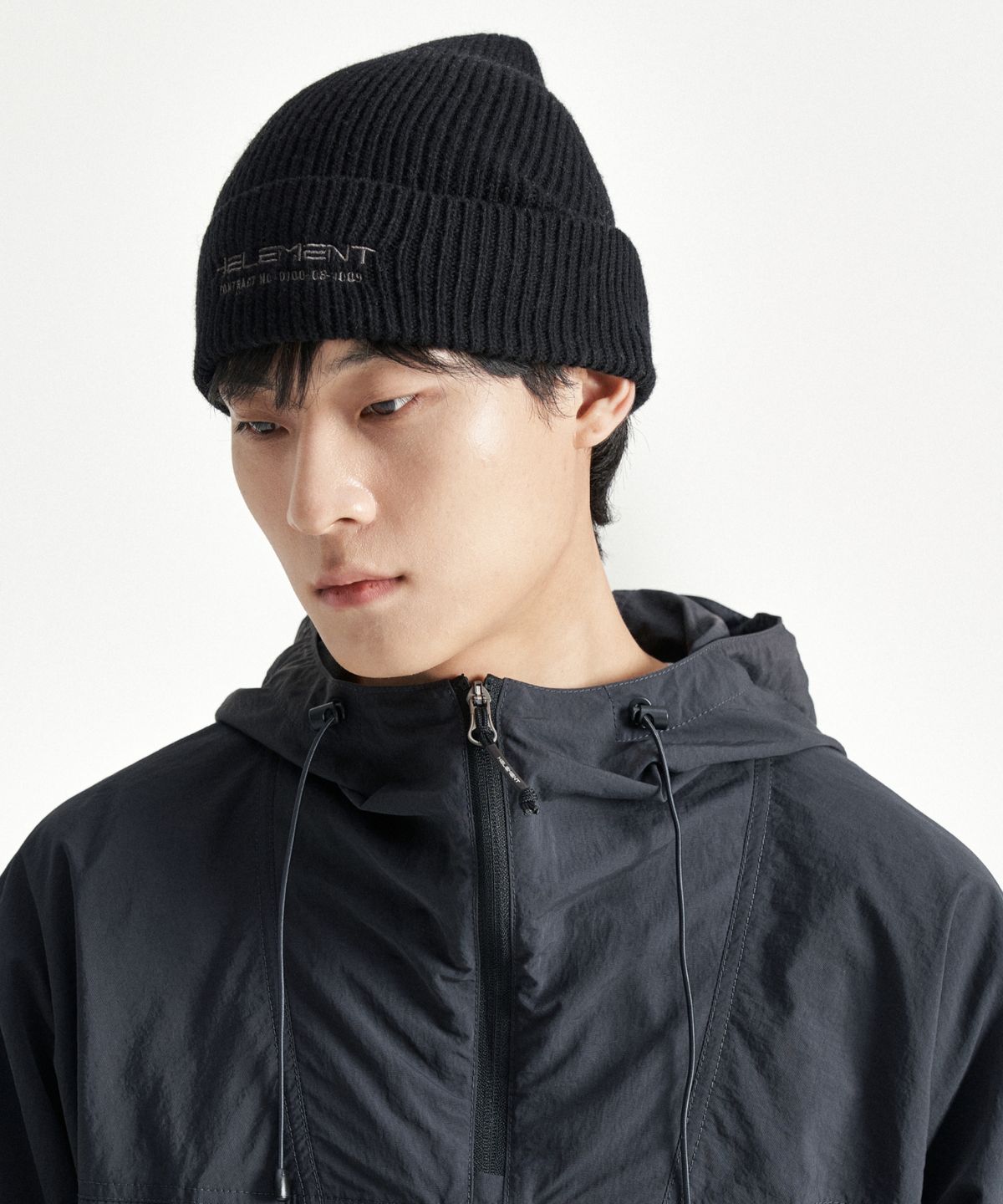힐리먼트(HELEMENT) 베이직 G1 울 비니 (BLACK)
