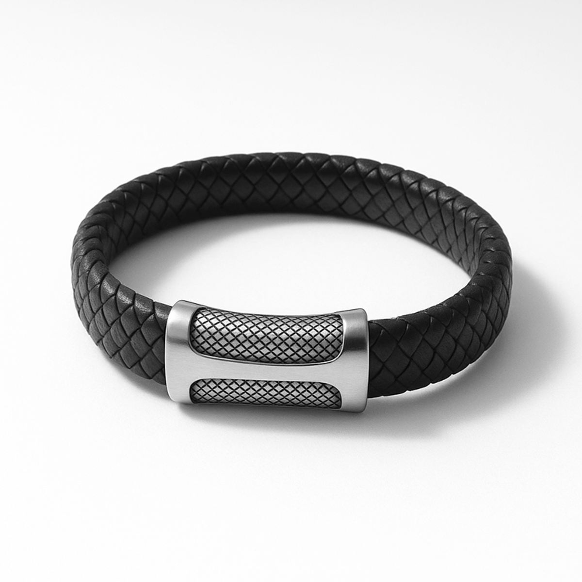 마크-4(MARK-4) BIG-CLASP LEAHTER BRACELET