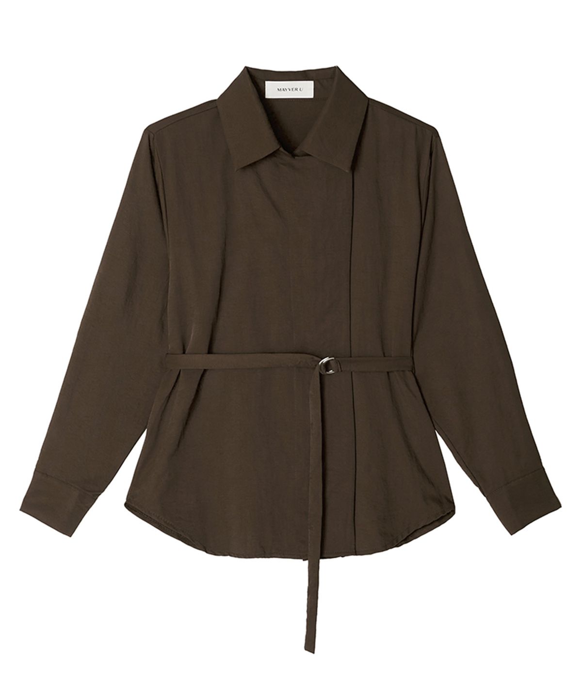 메이버유(MAYVERU) Dakota Belt Blouse _ Brown